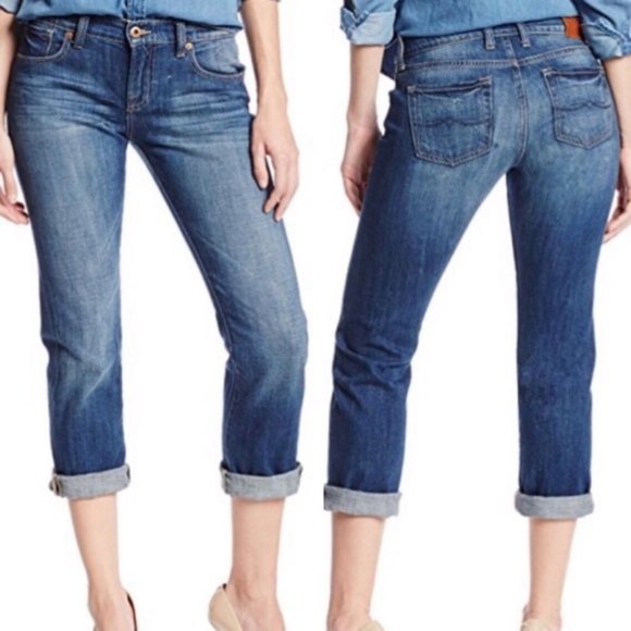 LUCKY BRAND Sienna Weekender Crop Boyfriend Jeans - Picture 1 of 9